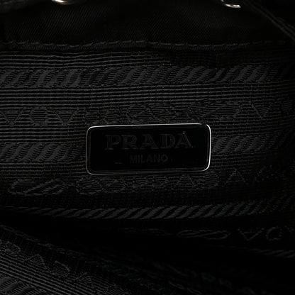 Prada Saffiano Tessuto Nylon Vela Bucket Wristlet Black 6 of 10