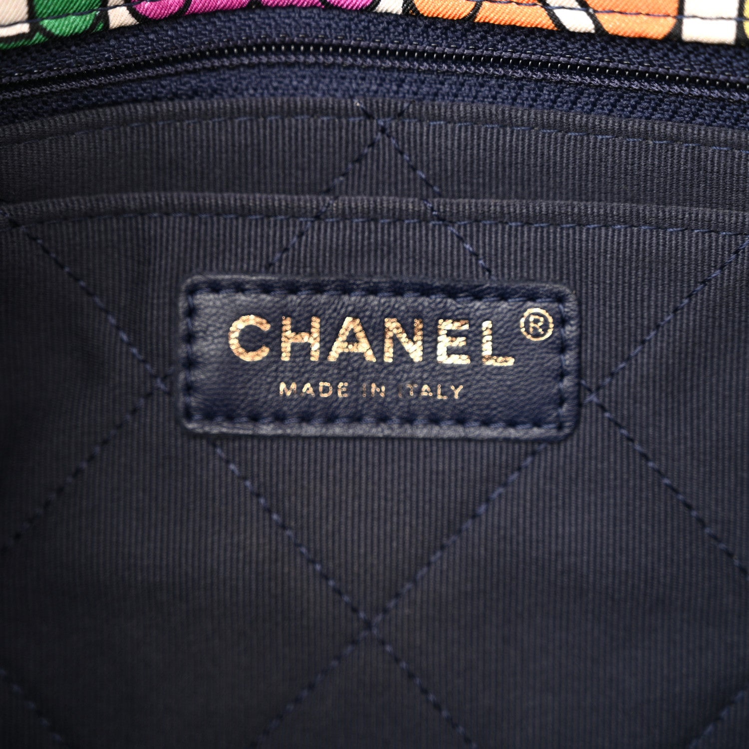 Chanel Printed Silk CC Small Single Flap Multicolor 6 of 10
