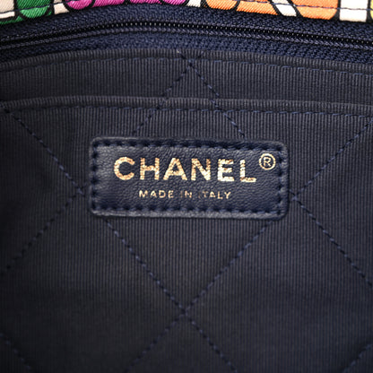 Chanel Printed Silk CC Small Single Flap Multicolor 6 of 10