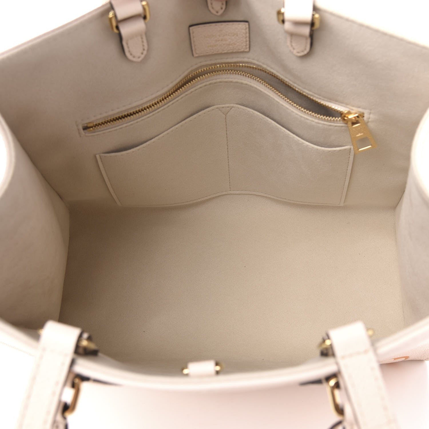 Louis Vuitton Empreinte Monogram Giant By The Pool Onthego MM Cream Saffron 6 of 11