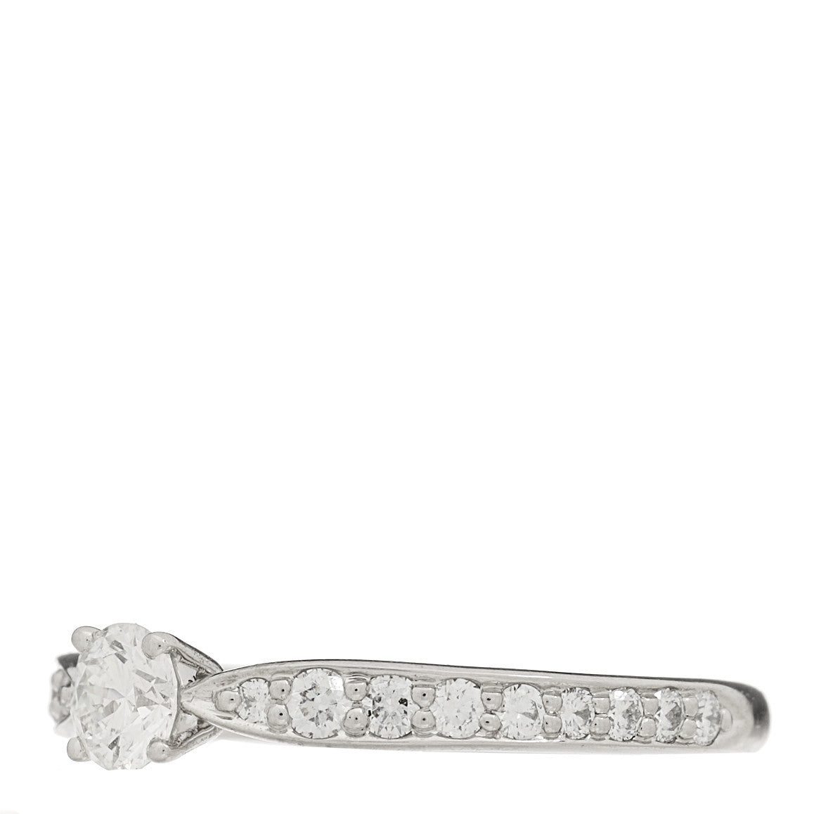 Platinum Diamond .20ct Round Brilliant Harmony Engagement Ring 47 4