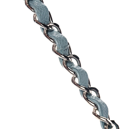 Chanel Caviar Quilted Small Double Flap Light Blue 10 of 11