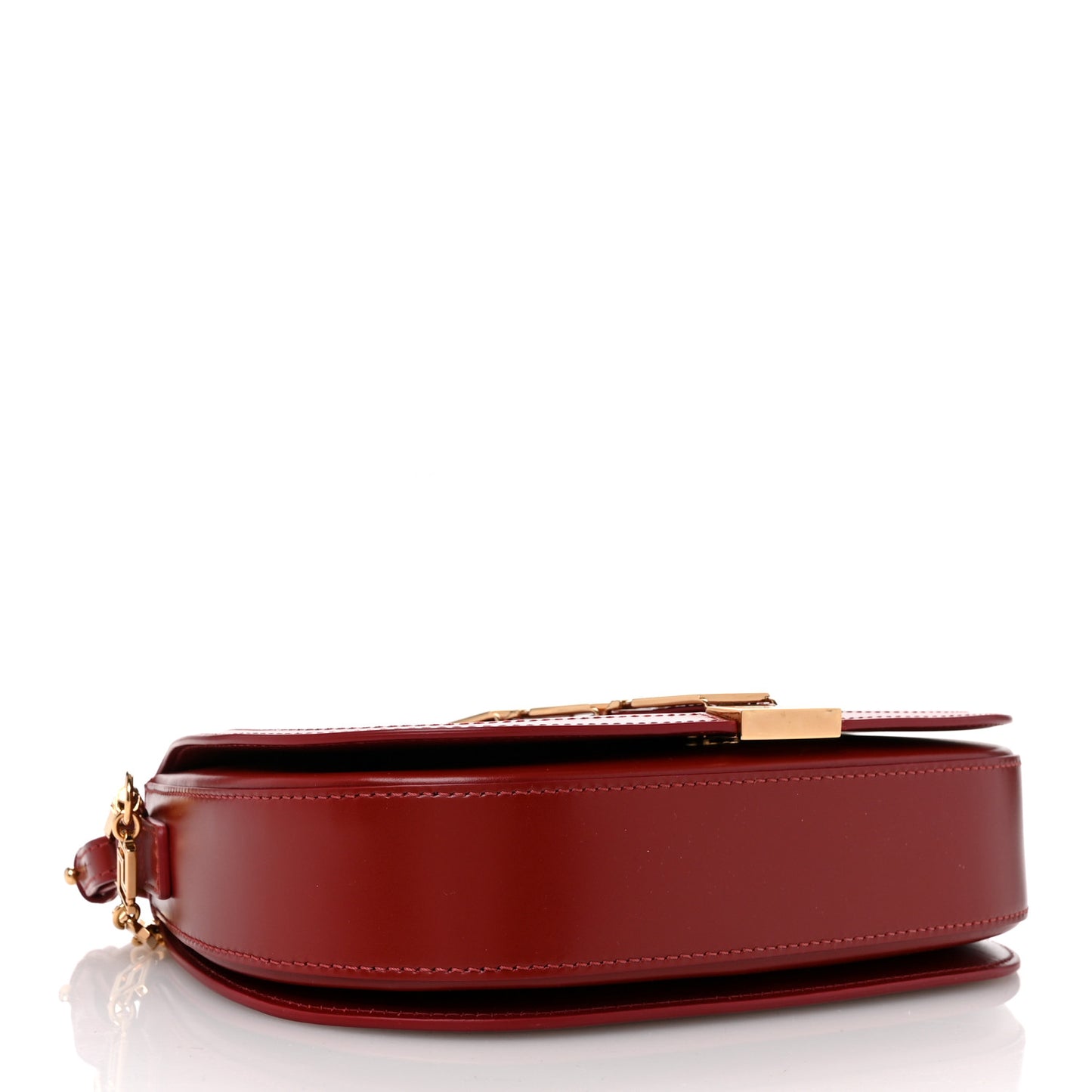 Calfskin Large Greca Goddess Shoulder Bag Red