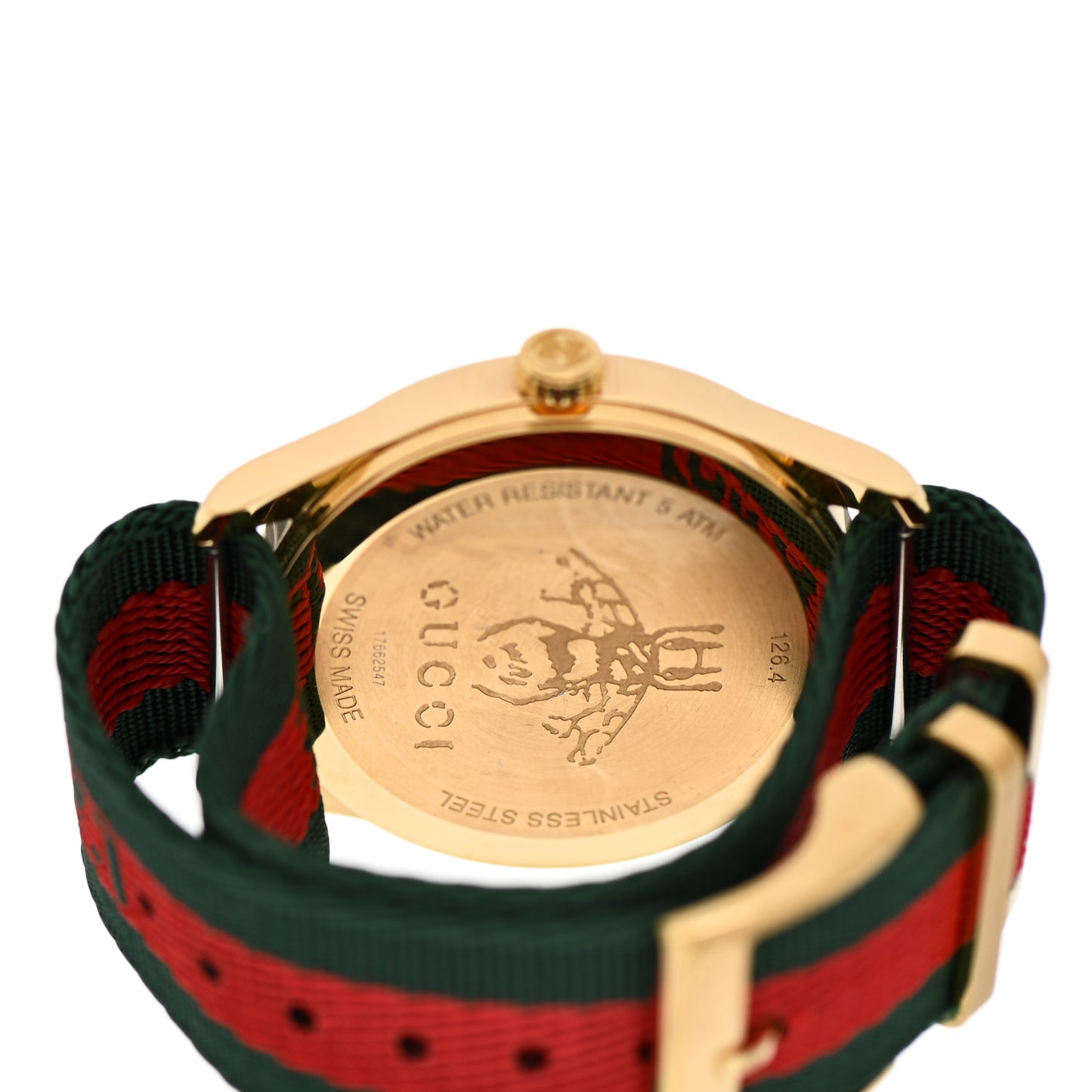 Stainless Steel Nylon 38mm Le Marche Des Merveilles Bee Quartz Watch Green