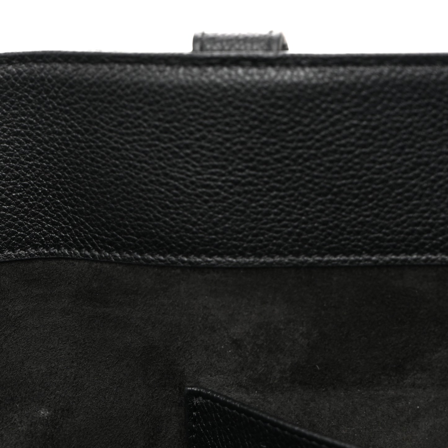 Grained Calfskin Triomphe Medium Cabas Anais Black