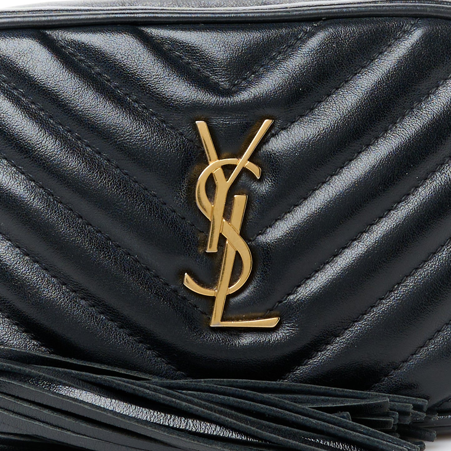 Calfskin Matelasse Monogram Lou Belt Bag Black