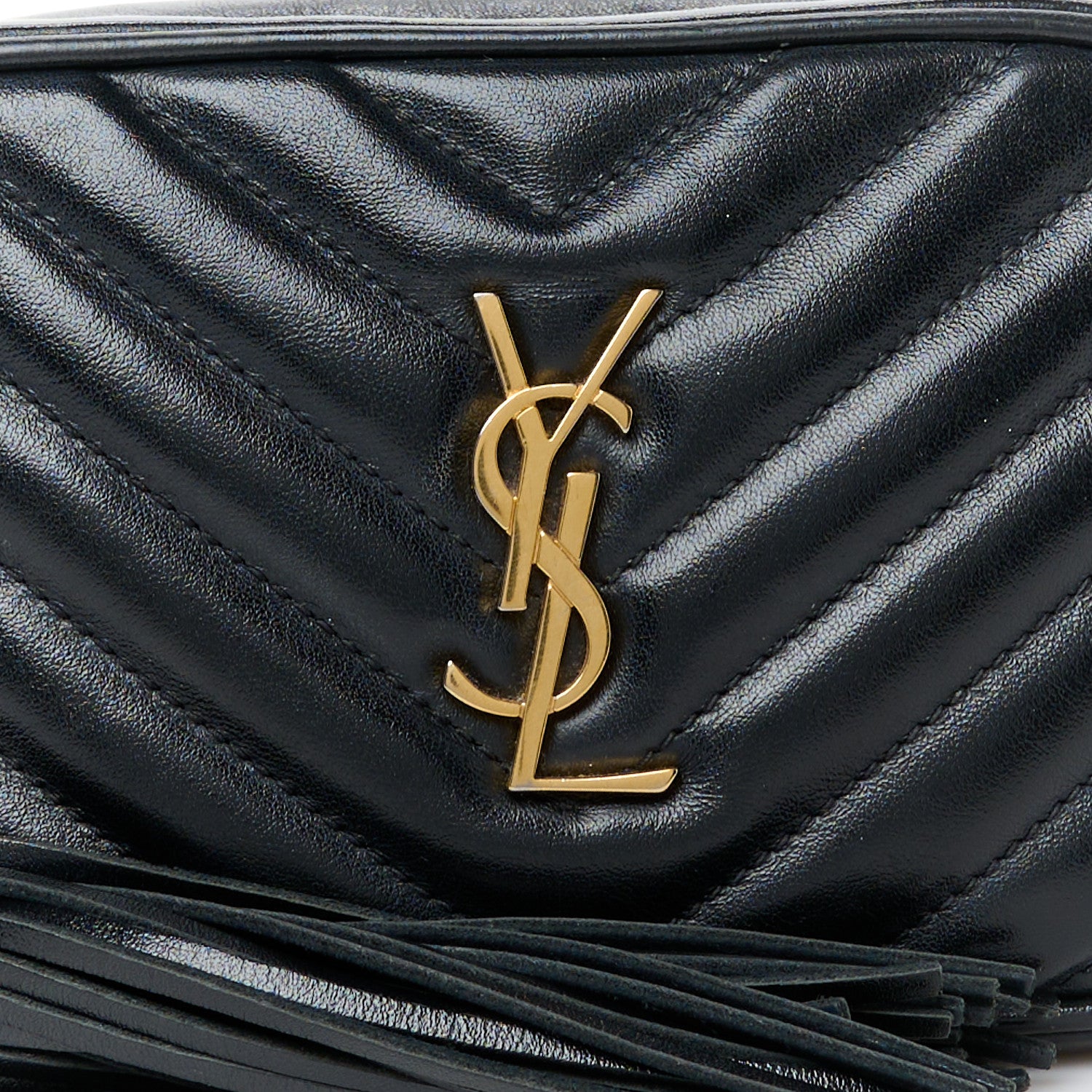 Saint Laurent Calfskin Matelasse Monogram Lou Belt Bag Black 8 of 10