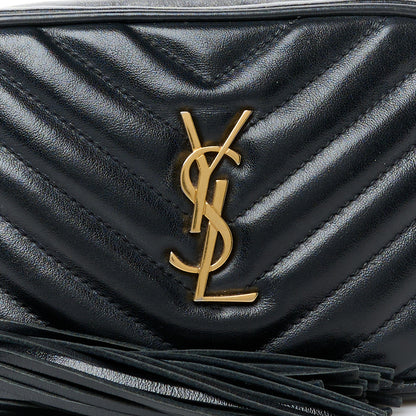 Saint Laurent Calfskin Matelasse Monogram Lou Belt Bag Black 8 of 10