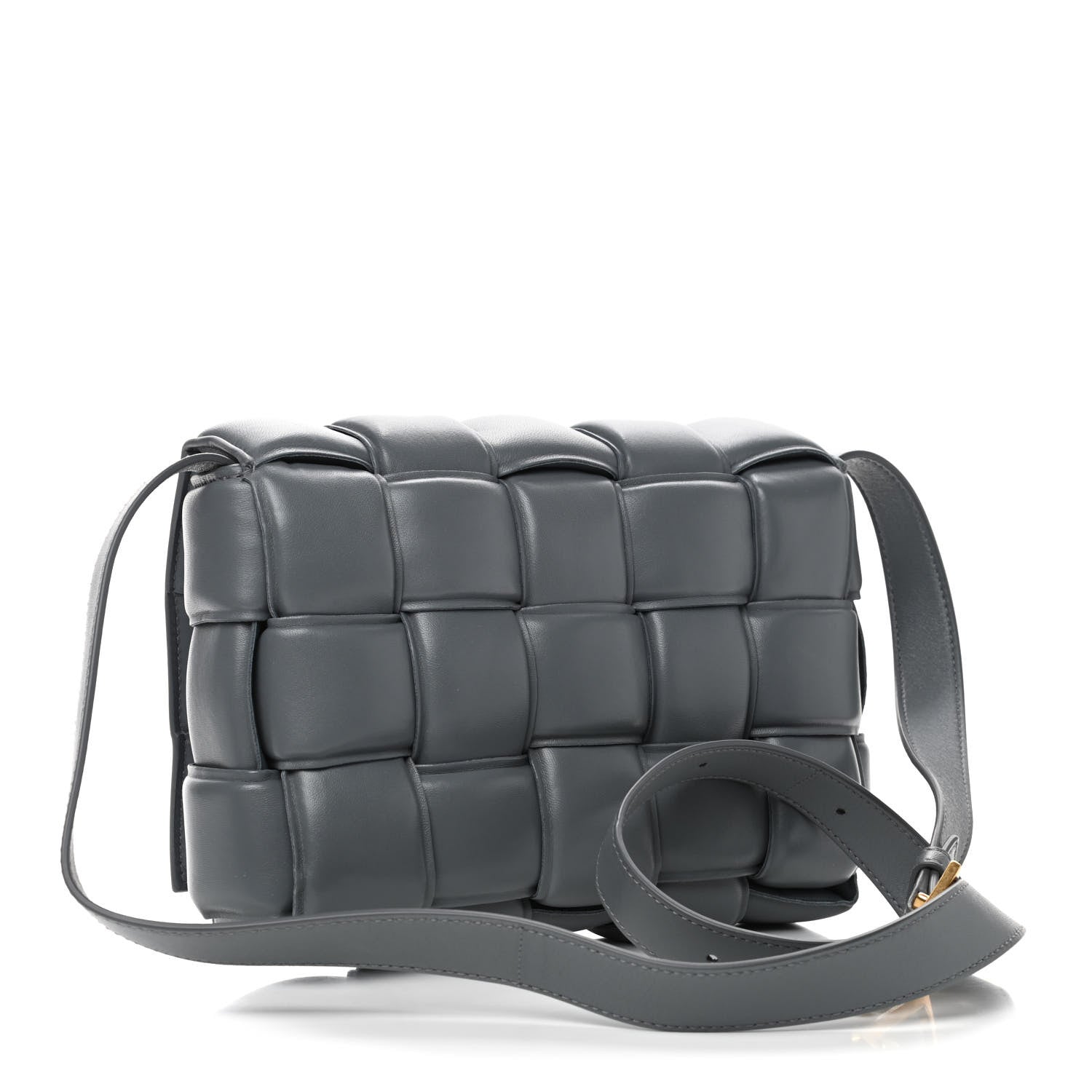 Bottega Veneta Nappa Maxi Intreccio Padded Cassette Crossbody Bag Thunder 2 of 4