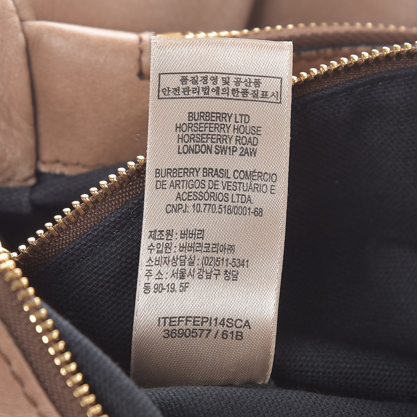 Calfskin House Check Medium Brecon Tote Dark Stone