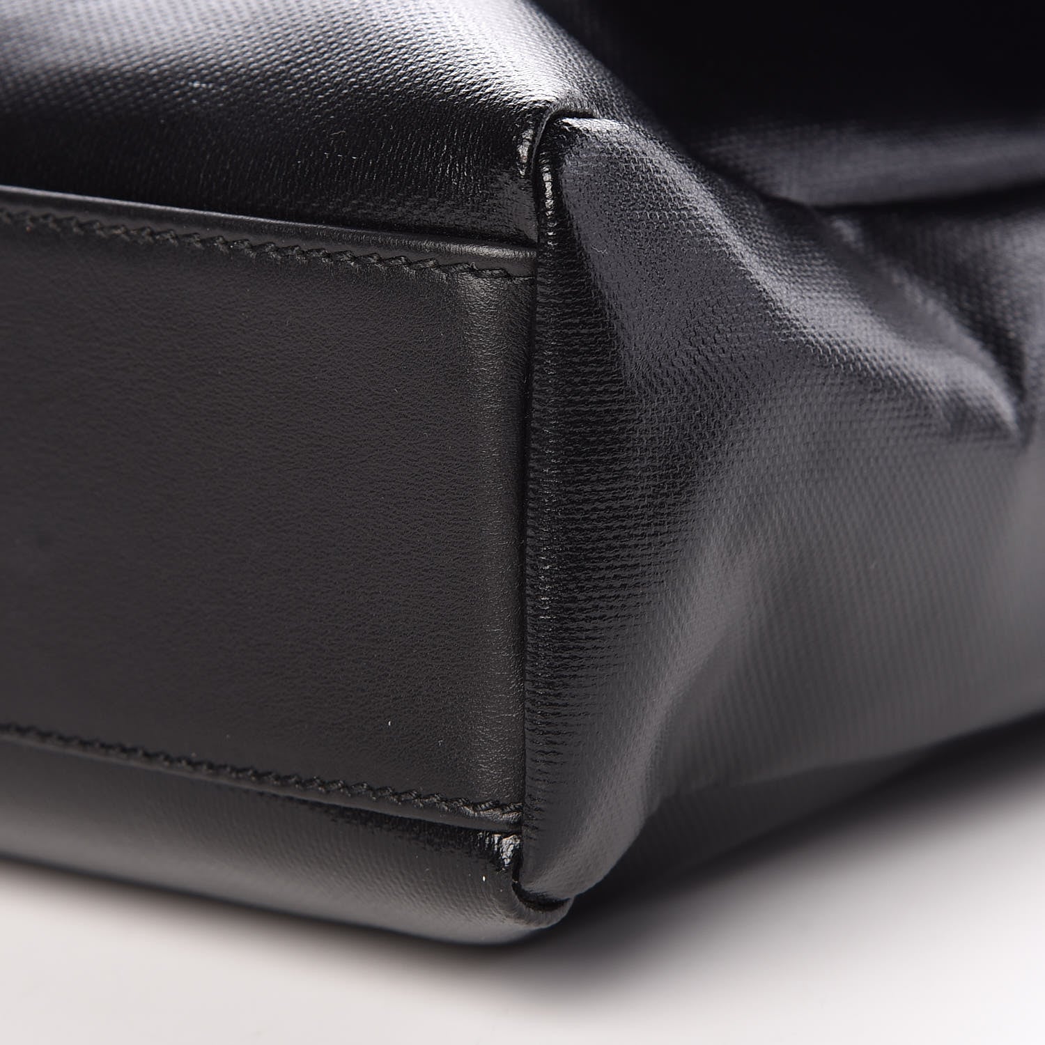 Dolce & Gabbana Calfskin Coated Canvas Logo Panel Messenger Black 9 of 14