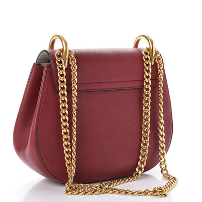 Chloe Grained Lambskin Drew Shoulder Bag Intense Red 4 of 9