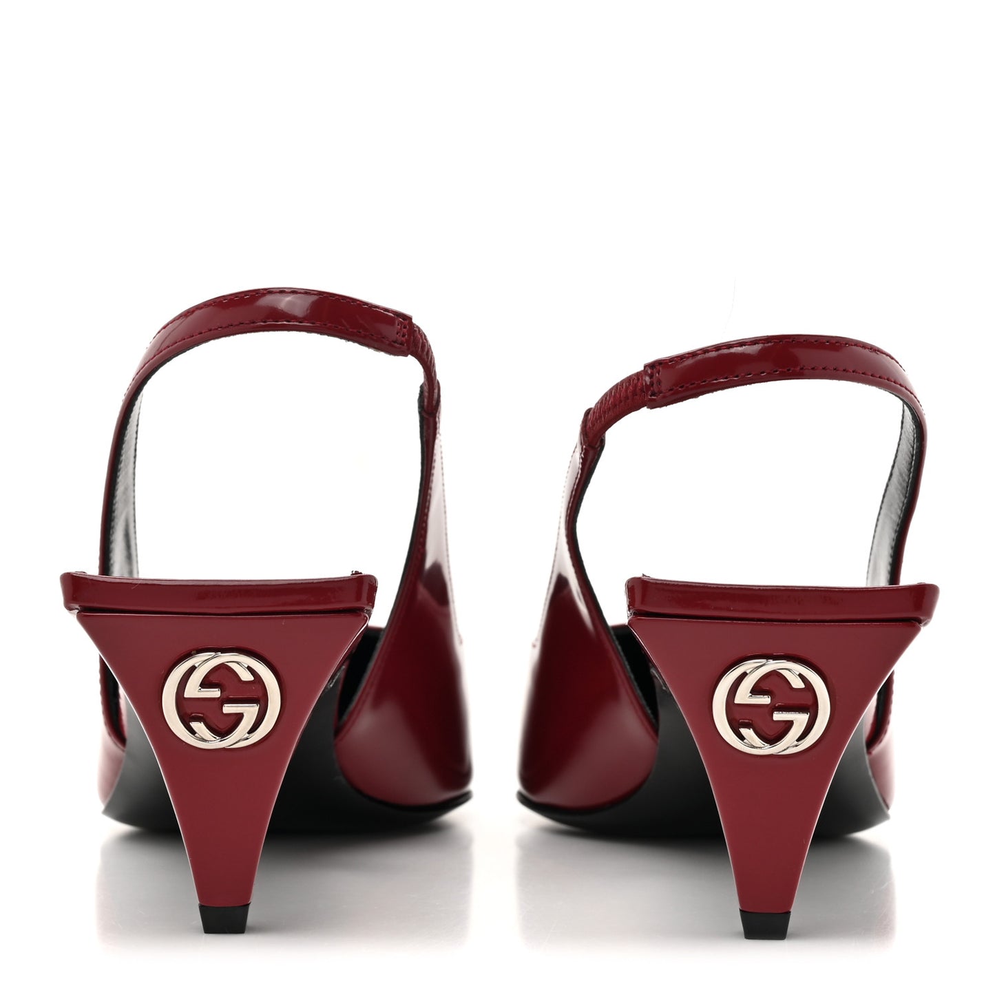 Nappa Mallory Pointed Toe Slingback Sandal 36.5 New Cherry