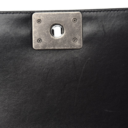 Chanel Lambskin Quilted Medium Boy Flap Black 14 of 17
