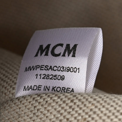 MCM Lauretos Nappa Medium Himmel Shopper Tote Oatmeal 6 of 9