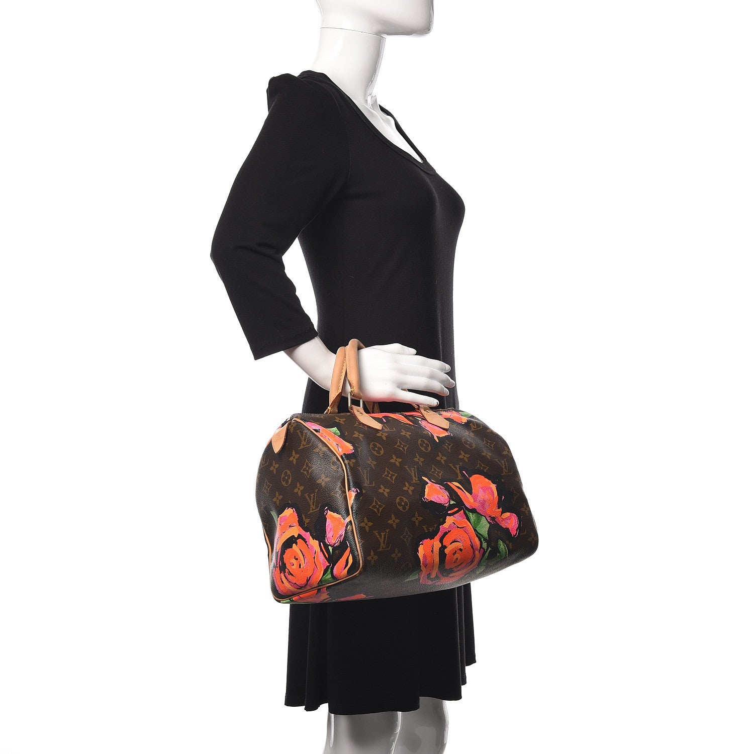 Louis Vuitton Monogram Roses Speedy 30 2 of 9