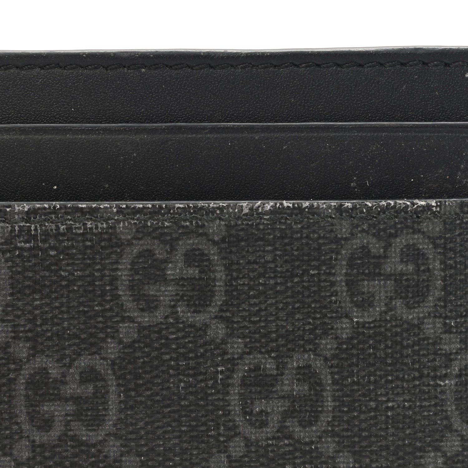 Gucci GG Supreme Monogram Kingsnake Card Holder Black Grey 9 of 10