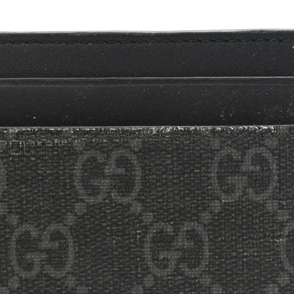 Gucci GG Supreme Monogram Kingsnake Card Holder Black Grey 9 of 10