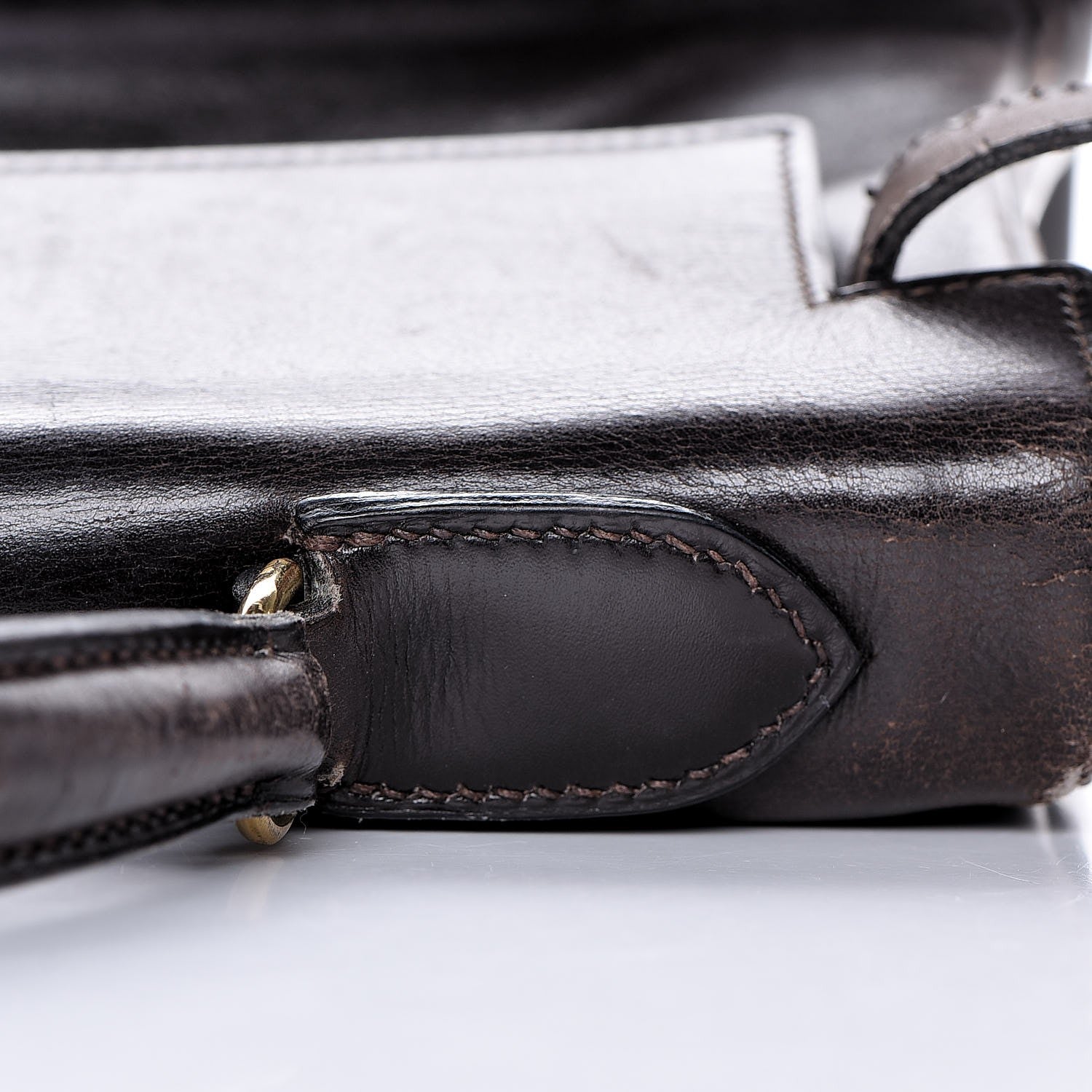 Hermes Box Kelly Retourne 32 Chocolate 22 of 53