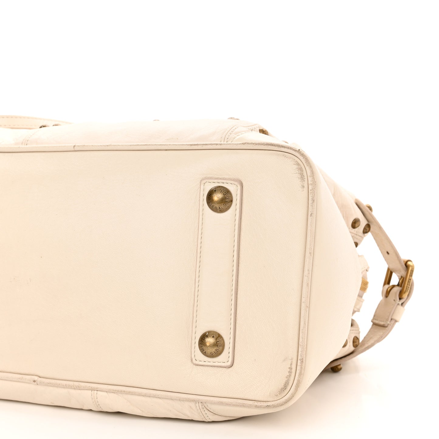 Lambskin Riveting White