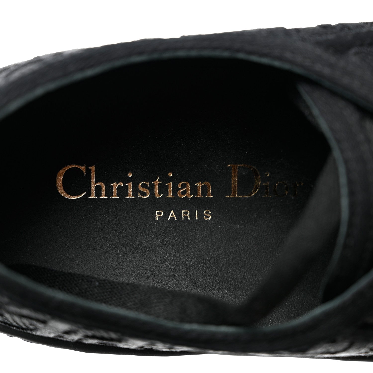 Christian Dior Canvas Oblique Walkin'N'Dior Low Top Sneakers 37 Black 7 of 8