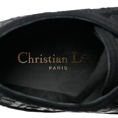 Christian Dior Canvas Oblique Walkin'N'Dior Low Top Sneakers 37 Black 7 of 8