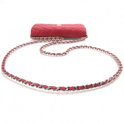 Chanel Caviar Wallet on Chain Fuchsia 4 of 10