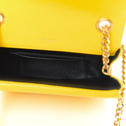 Saint Laurent Lambskin Matelasse Chevron Monogram Small Sulpice Bag Mimosa 5 of 11