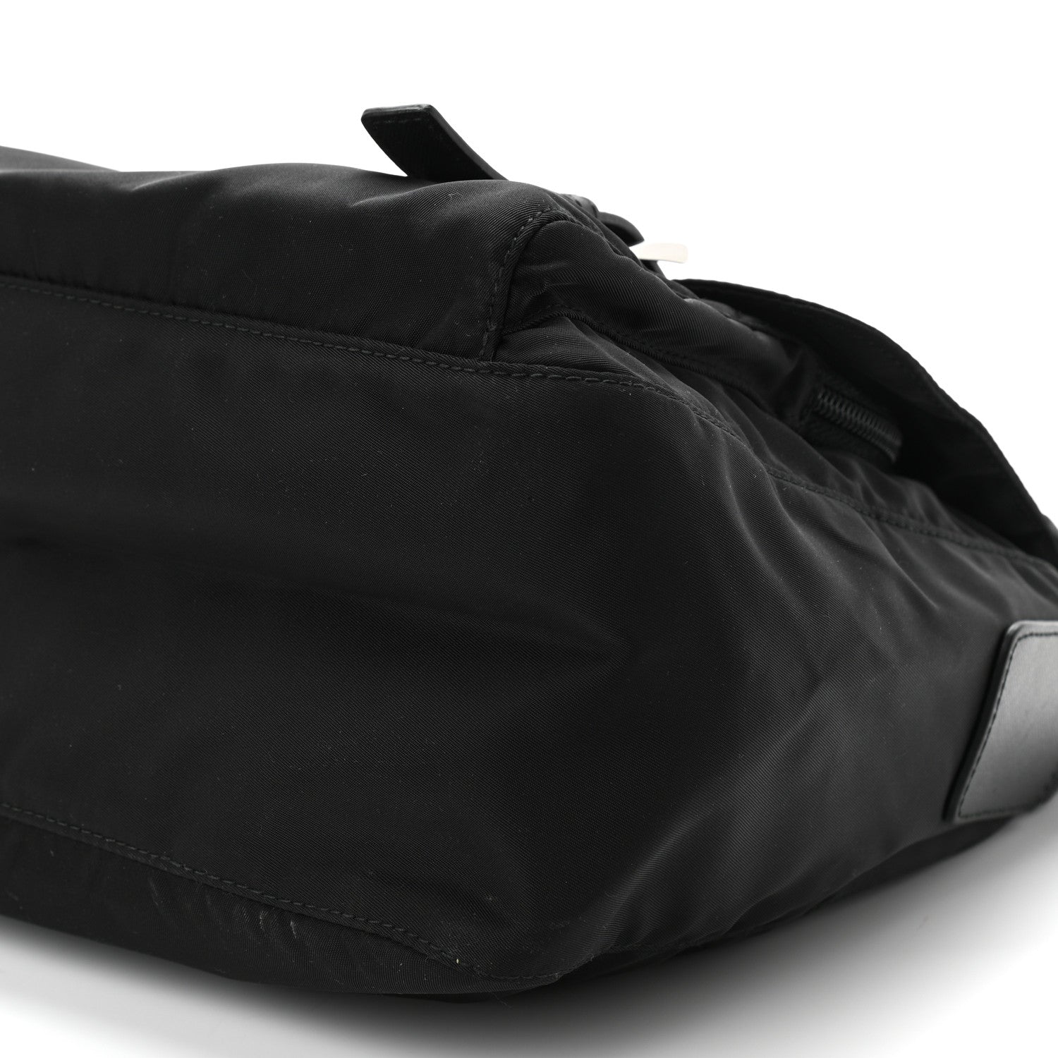 Prada Tessuto Nylon Saffiano Vela Messenger Bag Black 10 of 10