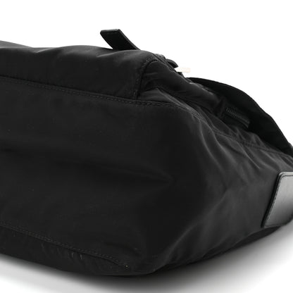 Prada Tessuto Nylon Saffiano Vela Messenger Bag Black 10 of 10