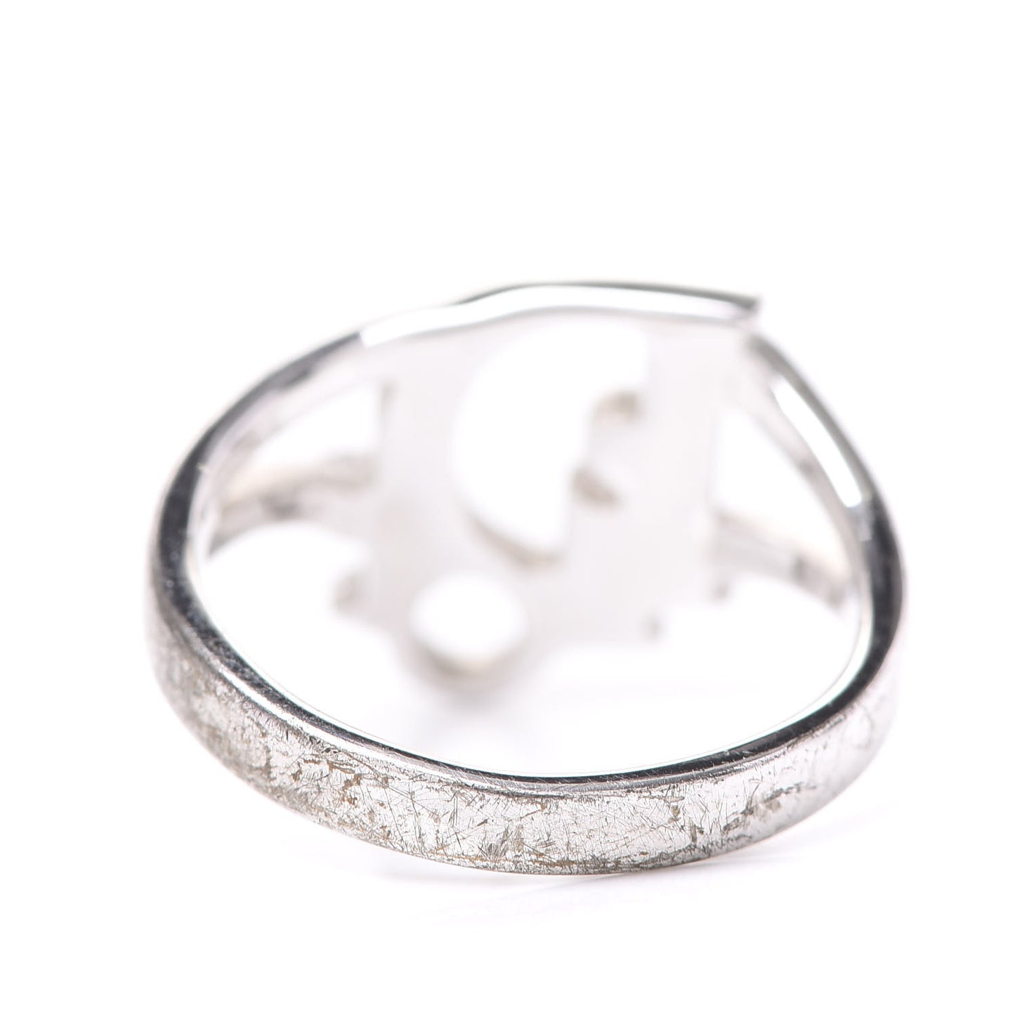 Crystal Logo Ring 5 Silver