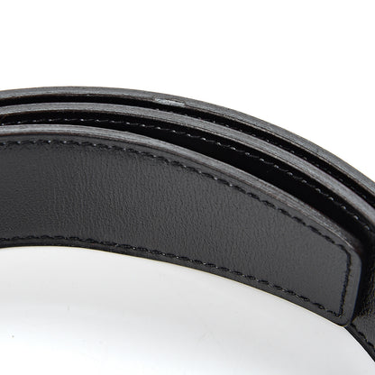 Hermes Box Togo 32mm Martelee H Belt 85 Rouge Grenat Black 3 of 4