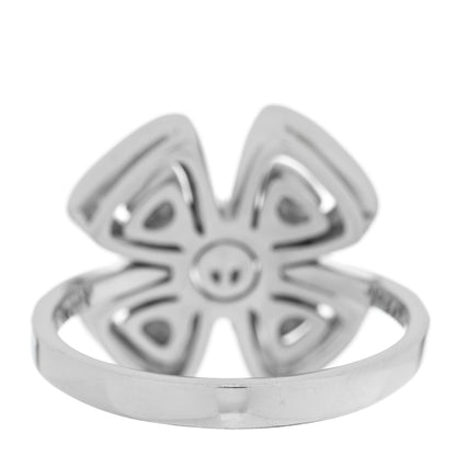 Bulgari 18K White Gold Diamond Fiorever Ring 56 7.5 3 of 5
