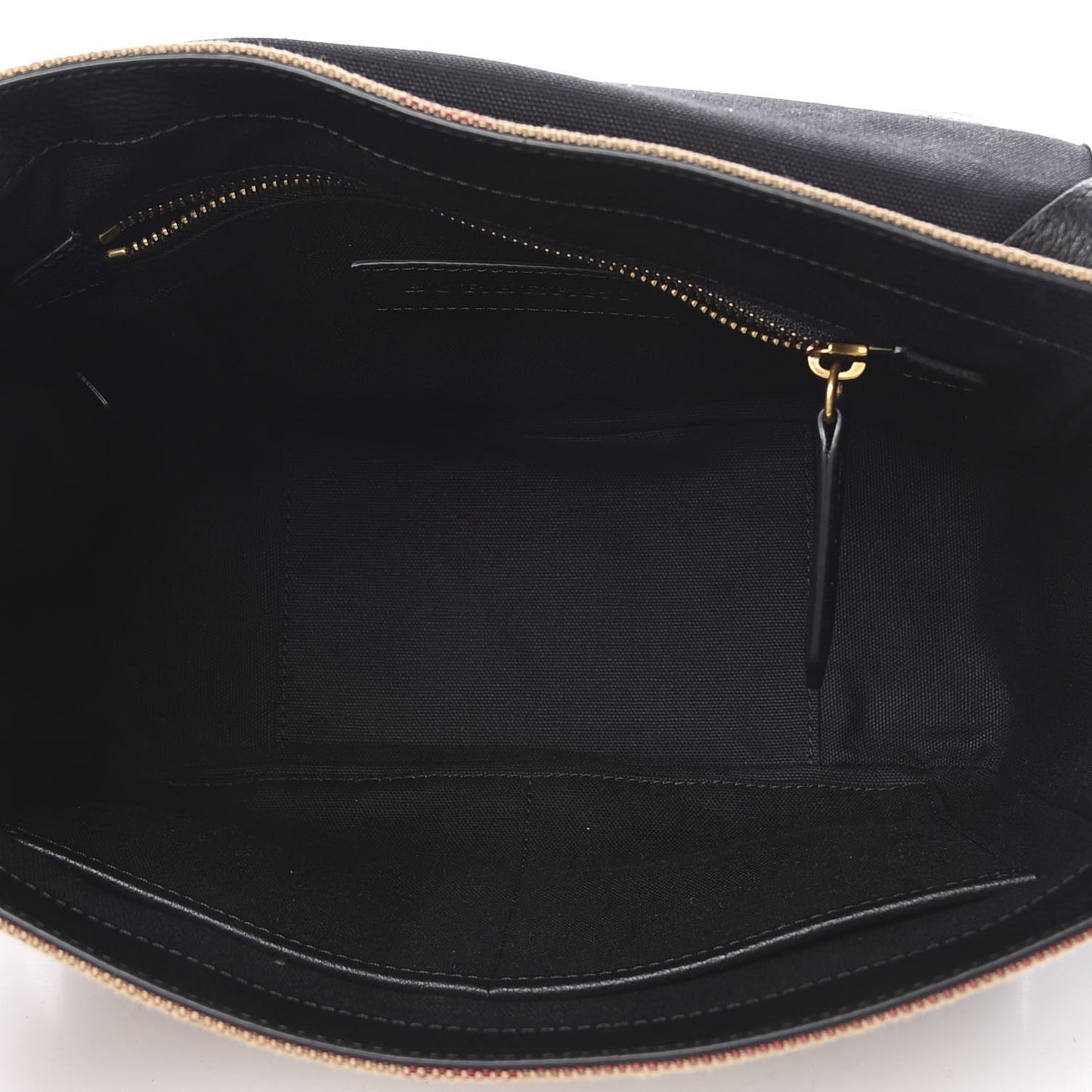 Canvas Mega Check Large Baildon Messenger Bag Black