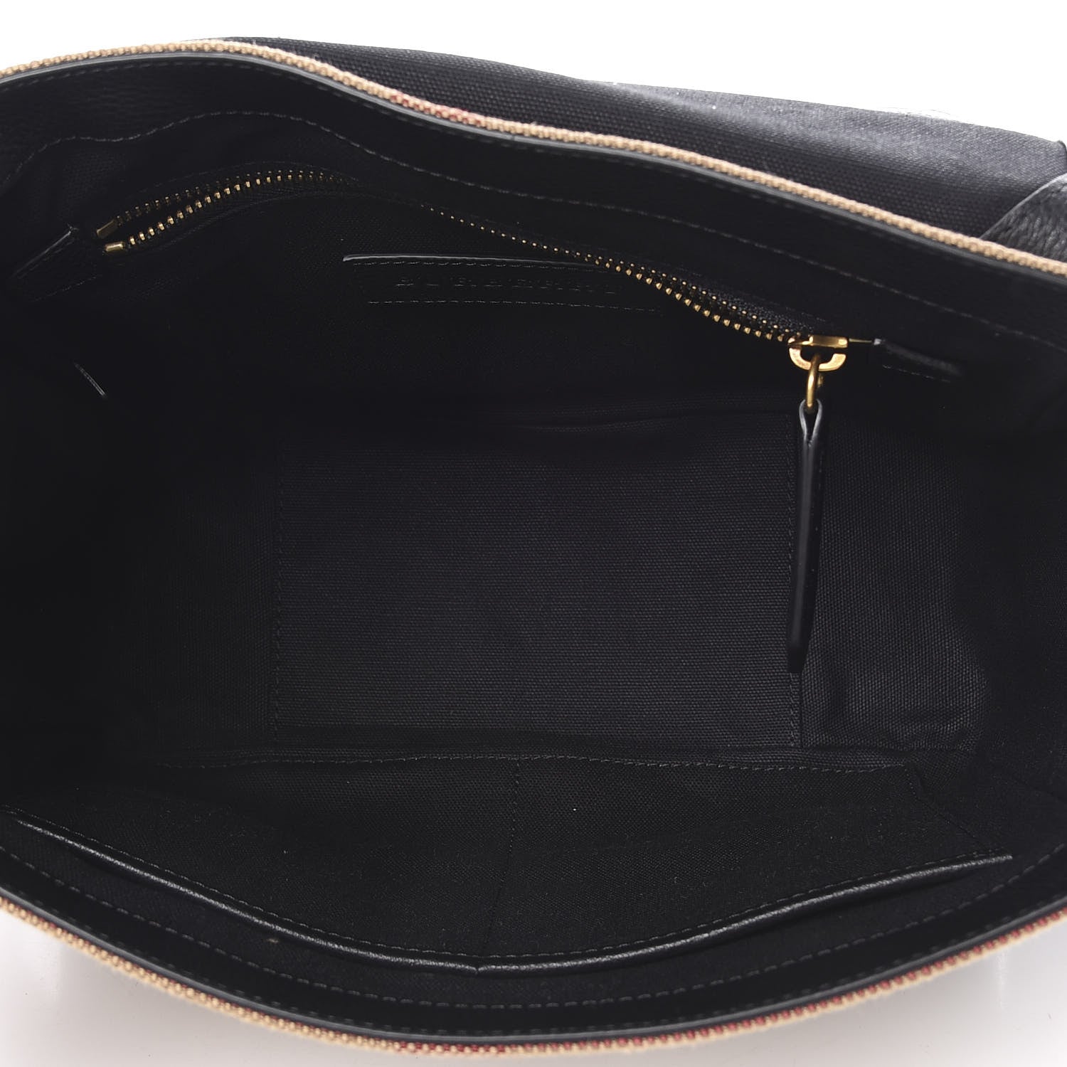 Burberry Canvas Mega Check Large Baildon Messenger Bag Black 5 of 11