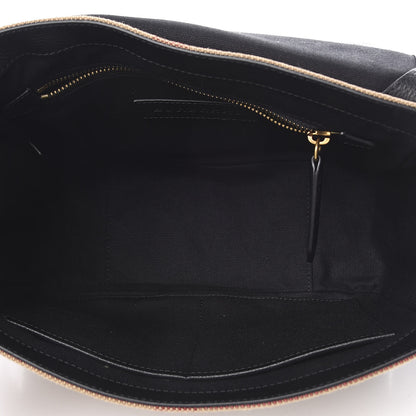 Burberry Canvas Mega Check Large Baildon Messenger Bag Black 5 of 11