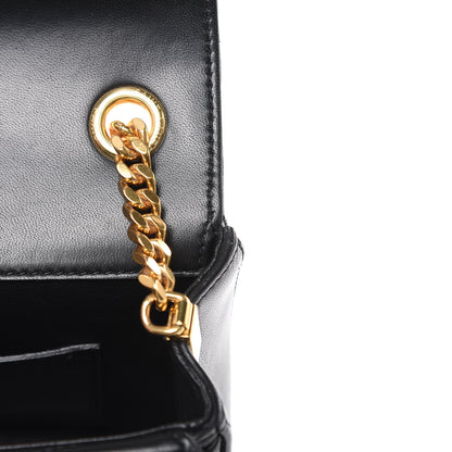 Saint Laurent Lambskin Matelasse Chevron Monogram Small Sulpice Bag Black 10 of 12