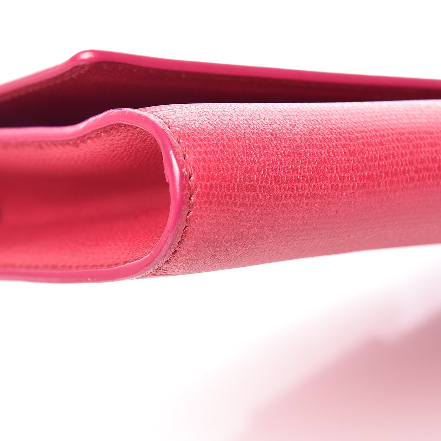 Saint Laurent Textured Calfskin Y Ligne Clutch Fuchsia 12 of 15