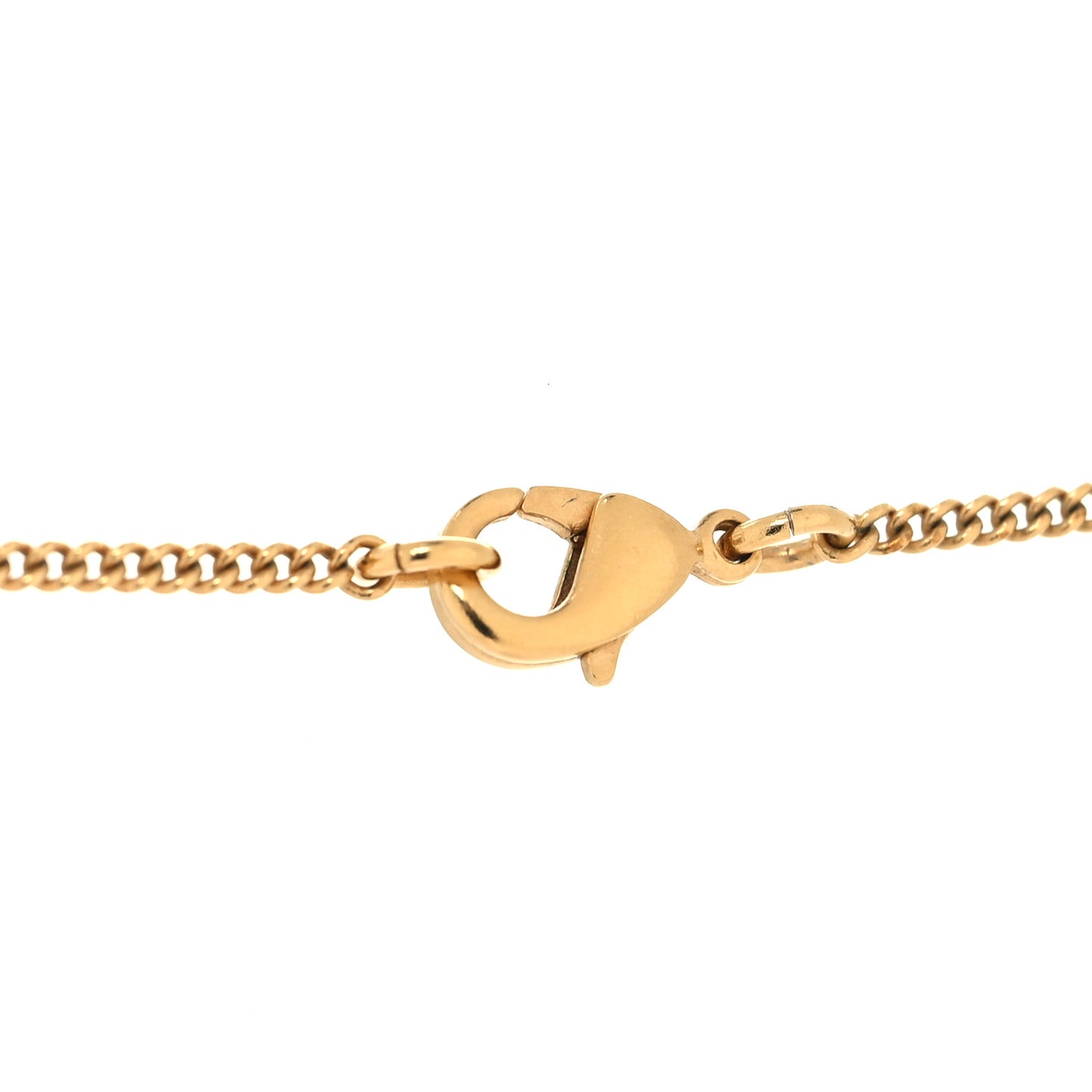 Anchor CC Pendant Necklace Gold