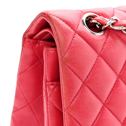 Chanel Lambskin Quilted Medium Double Flap Red 13 of 19