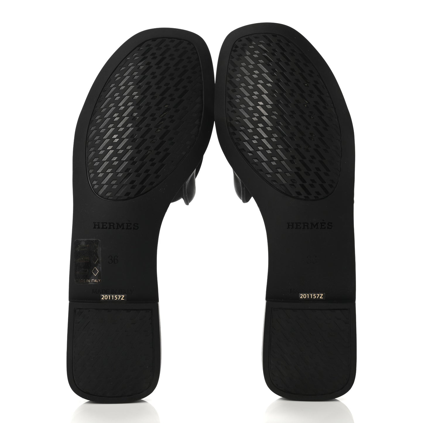 Rubber Aloha Sandals 36 Black