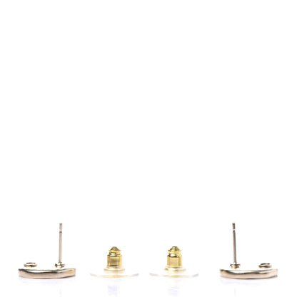 Chanel Metal Round CC Earrings Gold 3 of 5