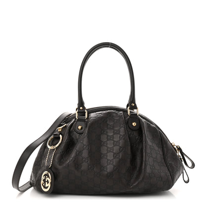 Gucci Guccissima Medium Sukey Boston Chocolate 1 of 10