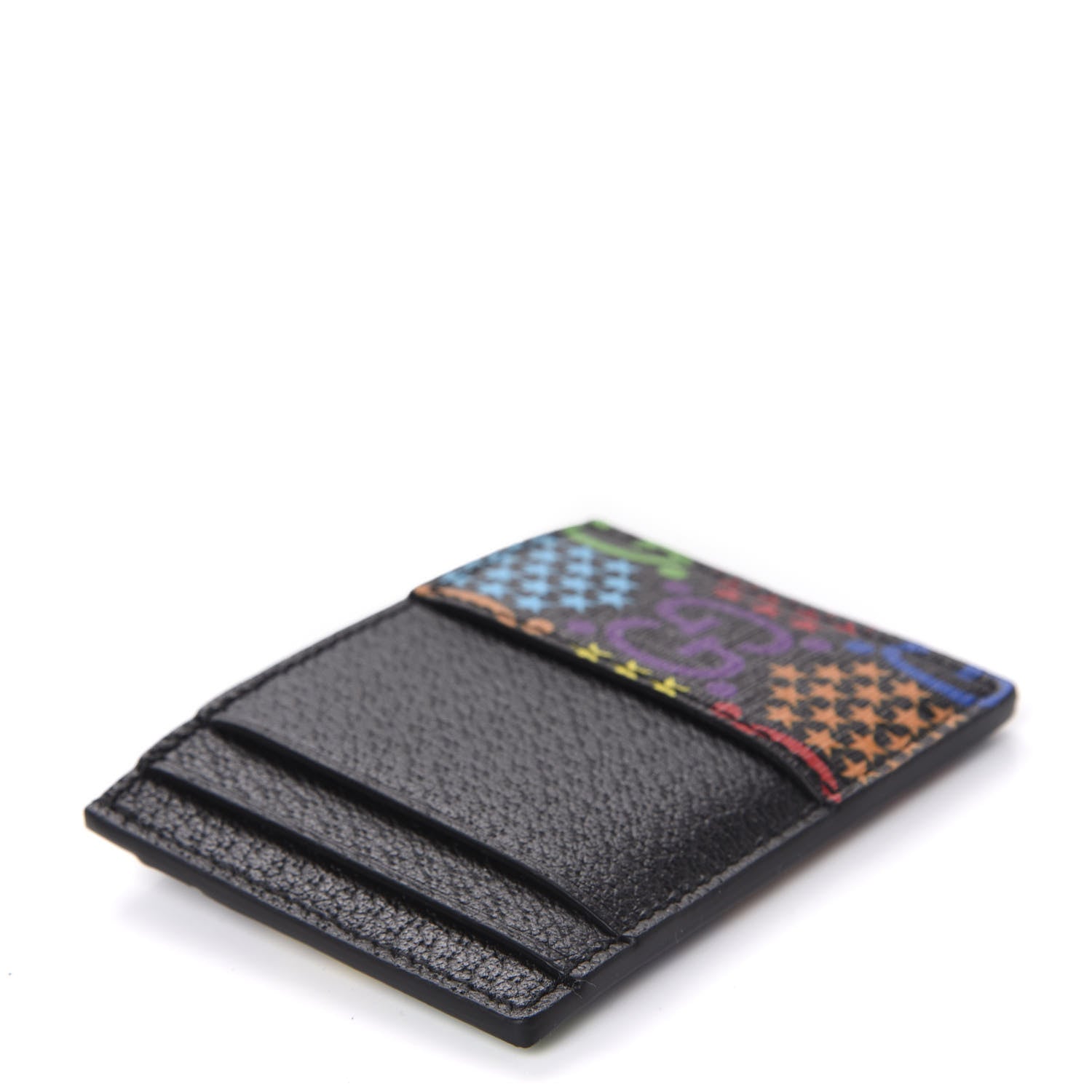 Gucci GG Supreme Monogram Psychedelic Card Holder Black 4 of 8