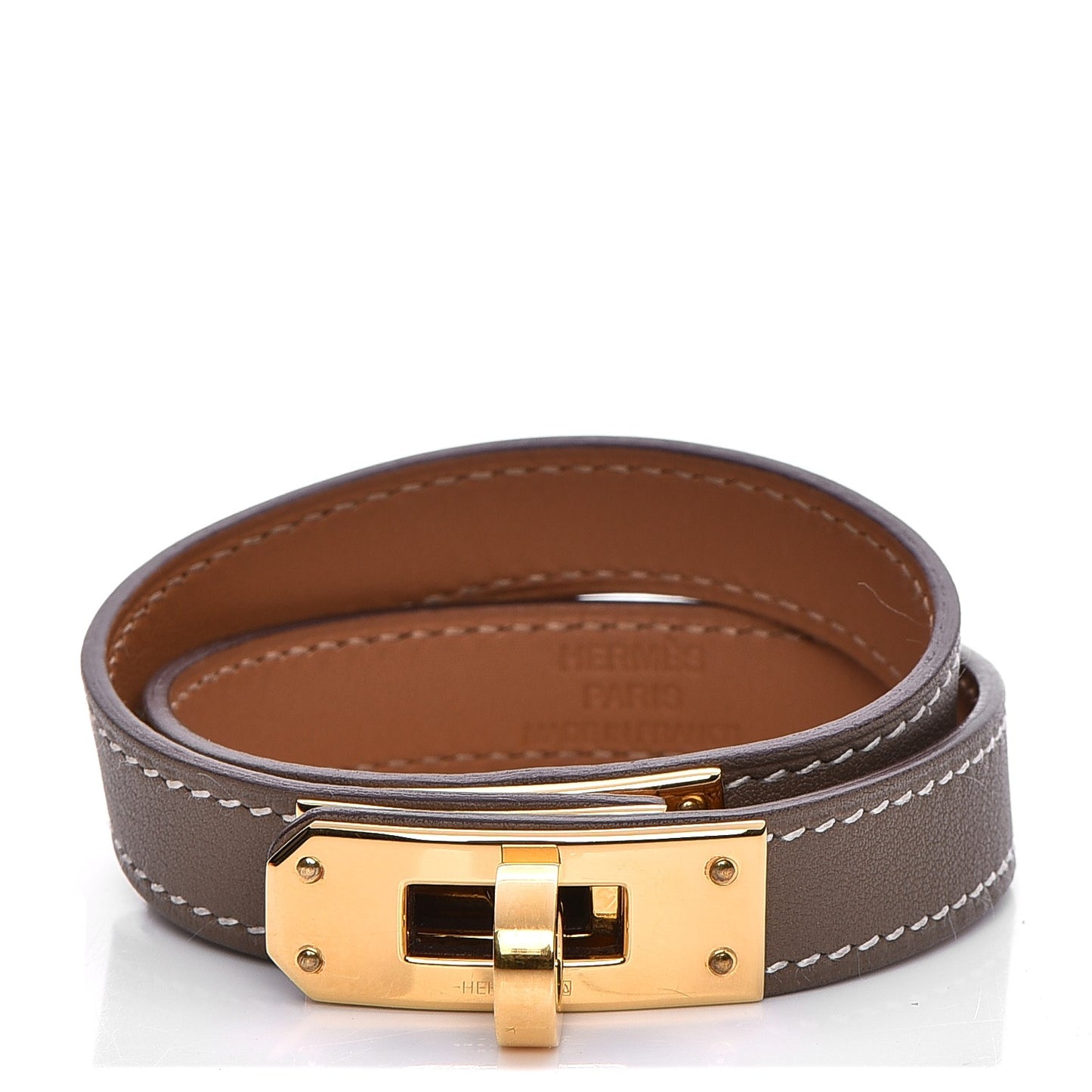 Swift Kelly Double Tour Bracelet S Etoupe