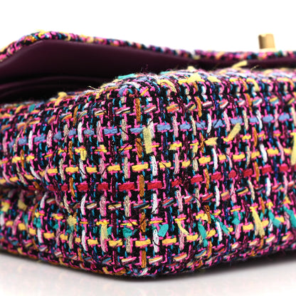 Chanel Tweed Quilted Medium Double Flap Multicolor 9 of 11
