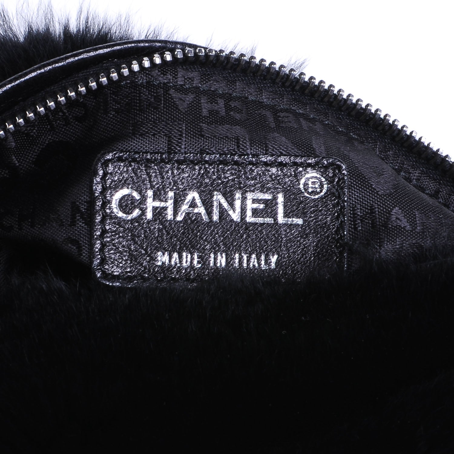 Chanel Rabbit Fur Hobo Black 5 of 6
