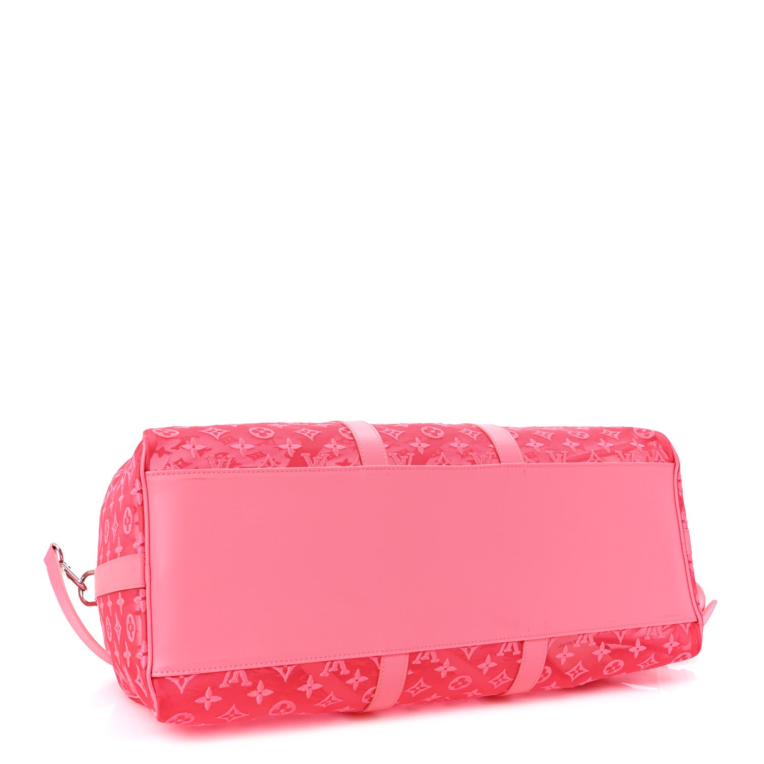 Louis Vuitton Monogram Fluo See Through Keepall Bandouliere 50 Rose 3 of 8