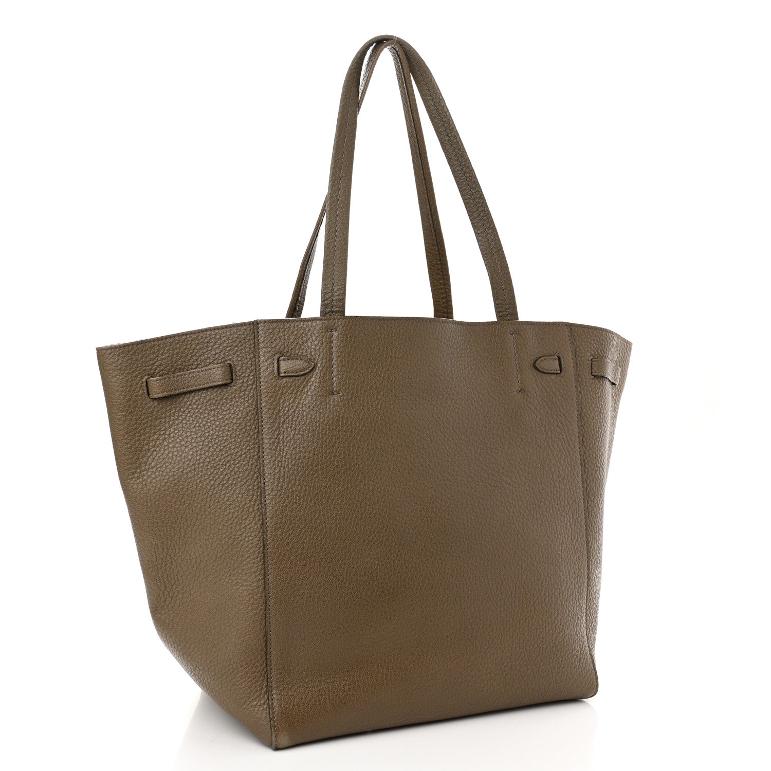Celine Soft Grained Calfskin Small Belt Cabas Phantom Taupe 3 of 12