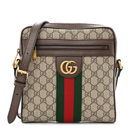 Gucci GG Supreme Monogram Web Small Ophidia Messenger Bag Brown 1 of 10